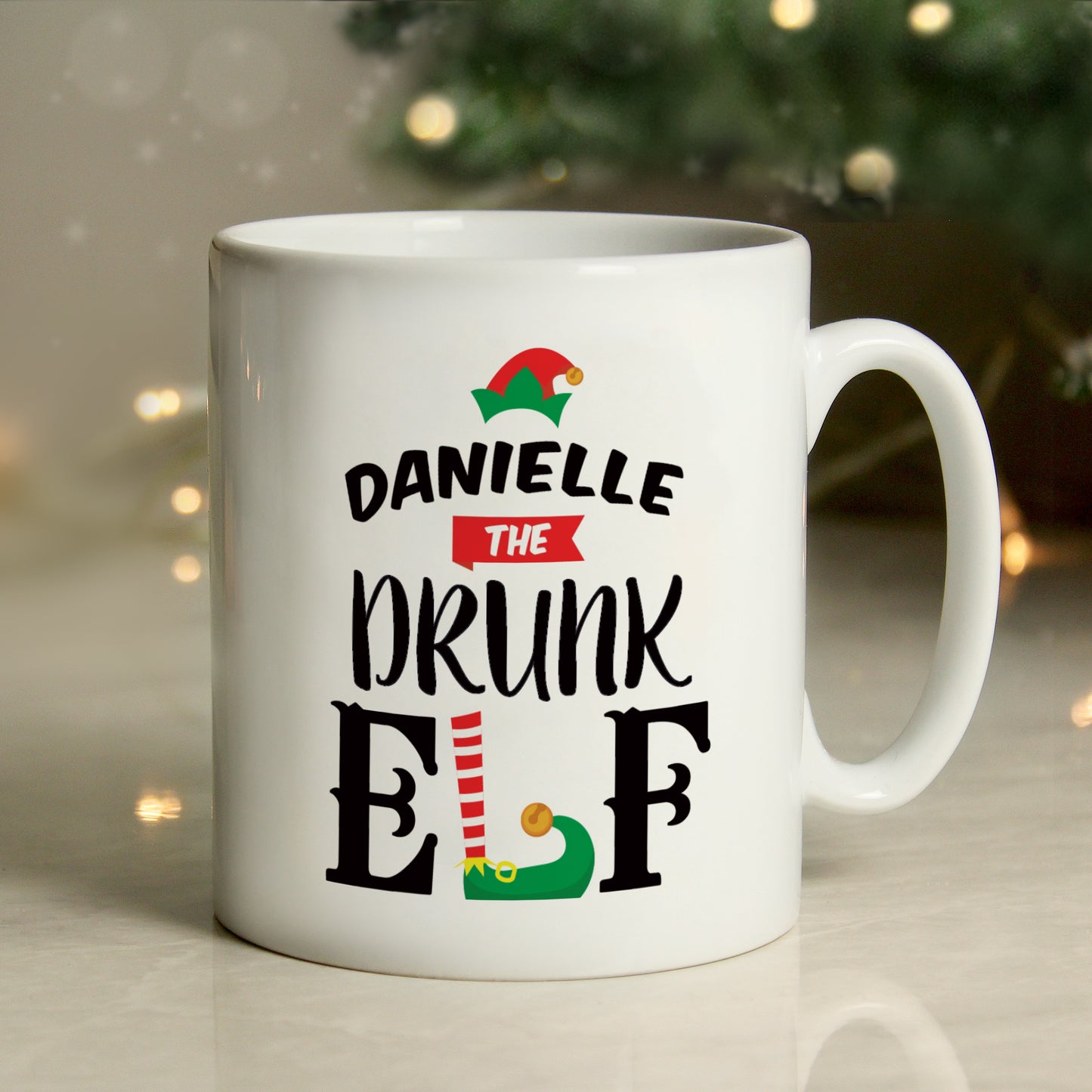 Personalised Elf Christmas Mug - MK&JD Gifts