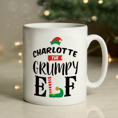 Personalised Elf Christmas Mug - MK&JD Gifts