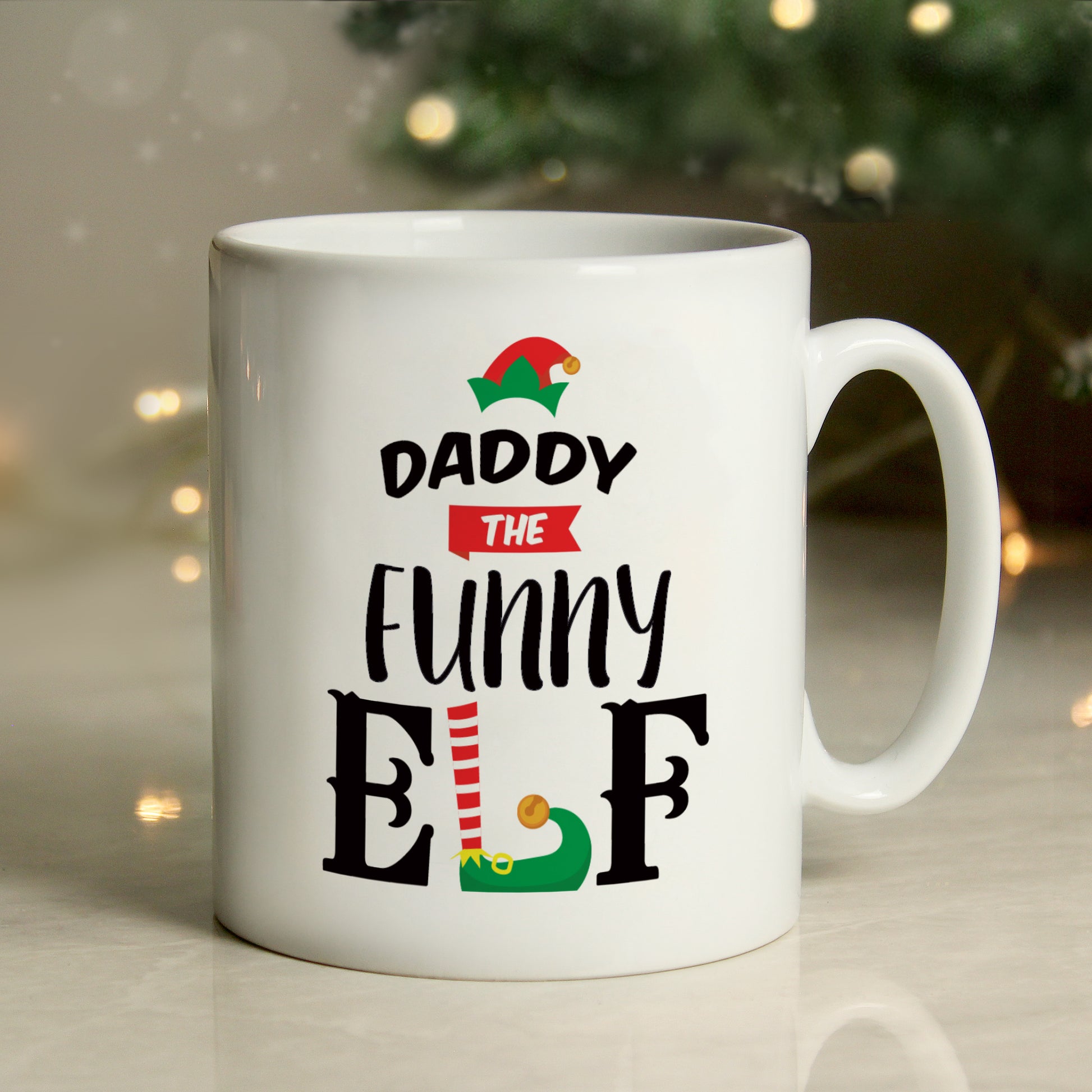 Personalised Elf Christmas Mug - MK&JD Gifts