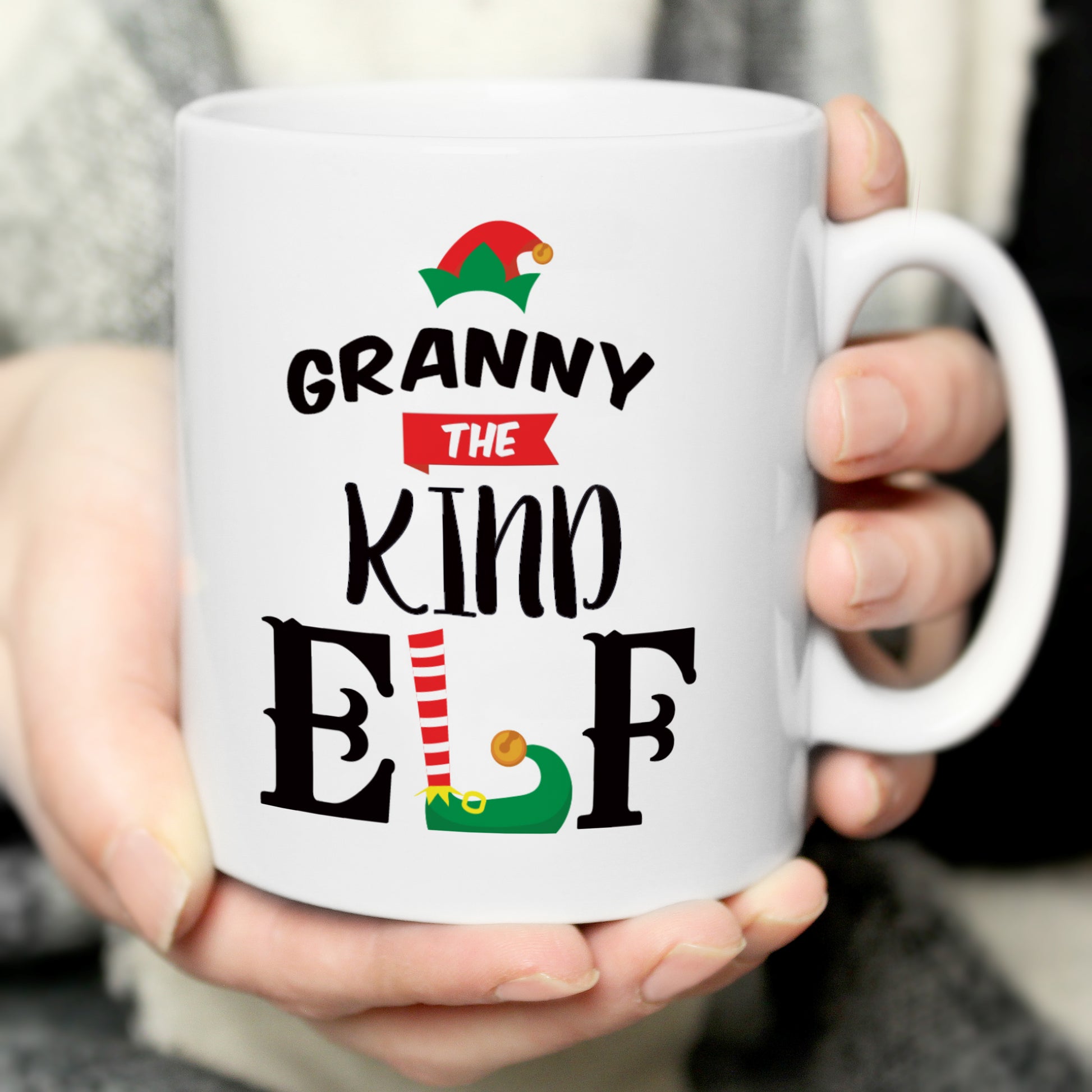 Personalised Elf Christmas Mug - MK&JD Gifts