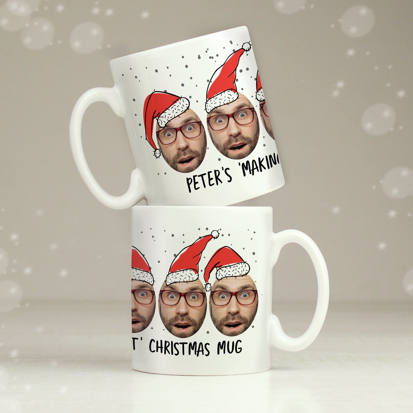 Personalised Photo Upload Santa Mug - MK&JD Gifts