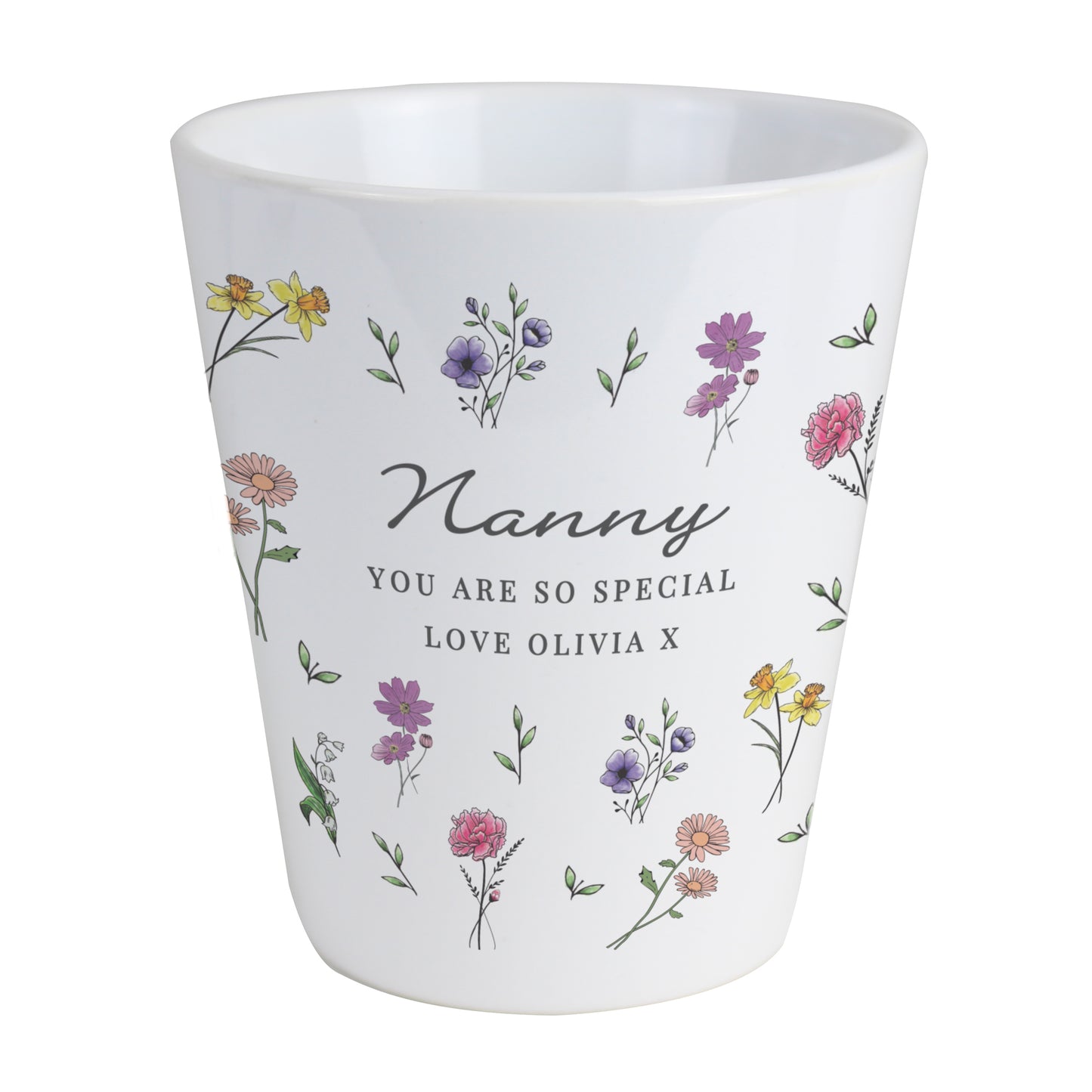 Personalised Wild Flowers Plant Pot - MK&JD Gifts