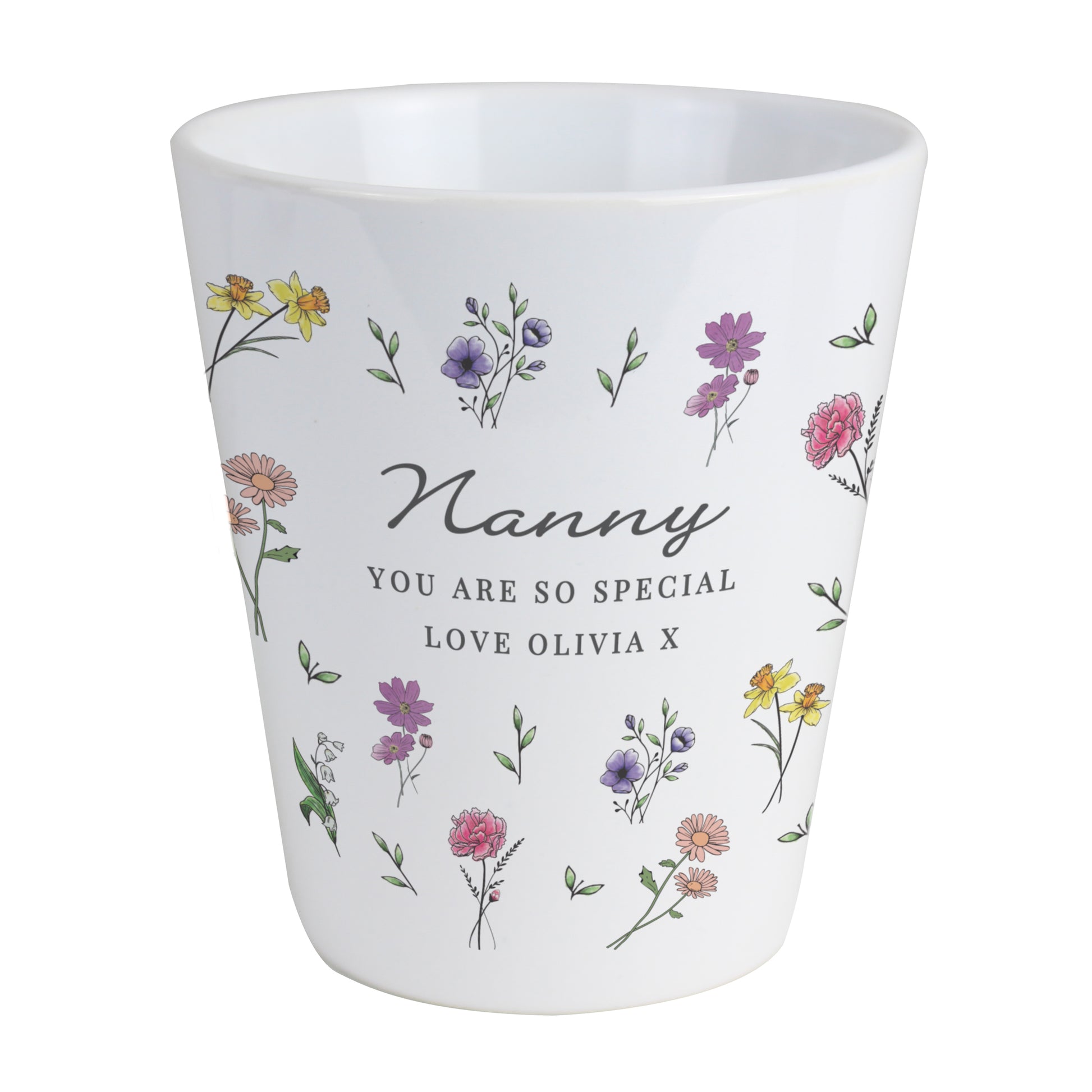Personalised Wild Flowers Plant Pot - MK&JD Gifts