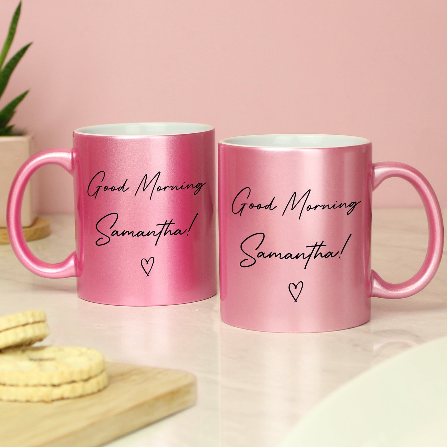 Personalised Pink Glitter Mug - MK&JD Gifts