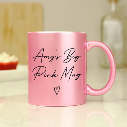 Personalised Pink Glitter Mug - MK&JD Gifts