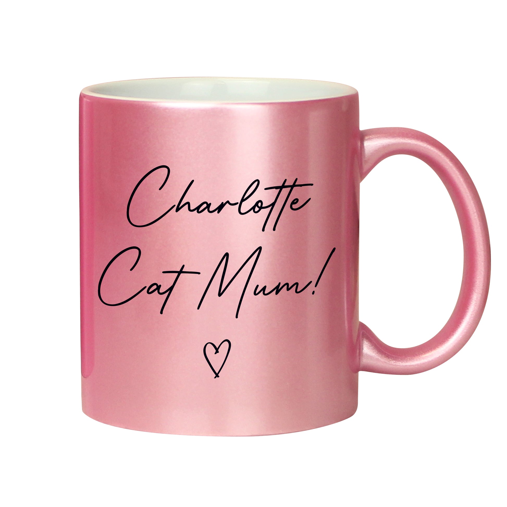 Personalised Pink Glitter Mug - MK&JD Gifts