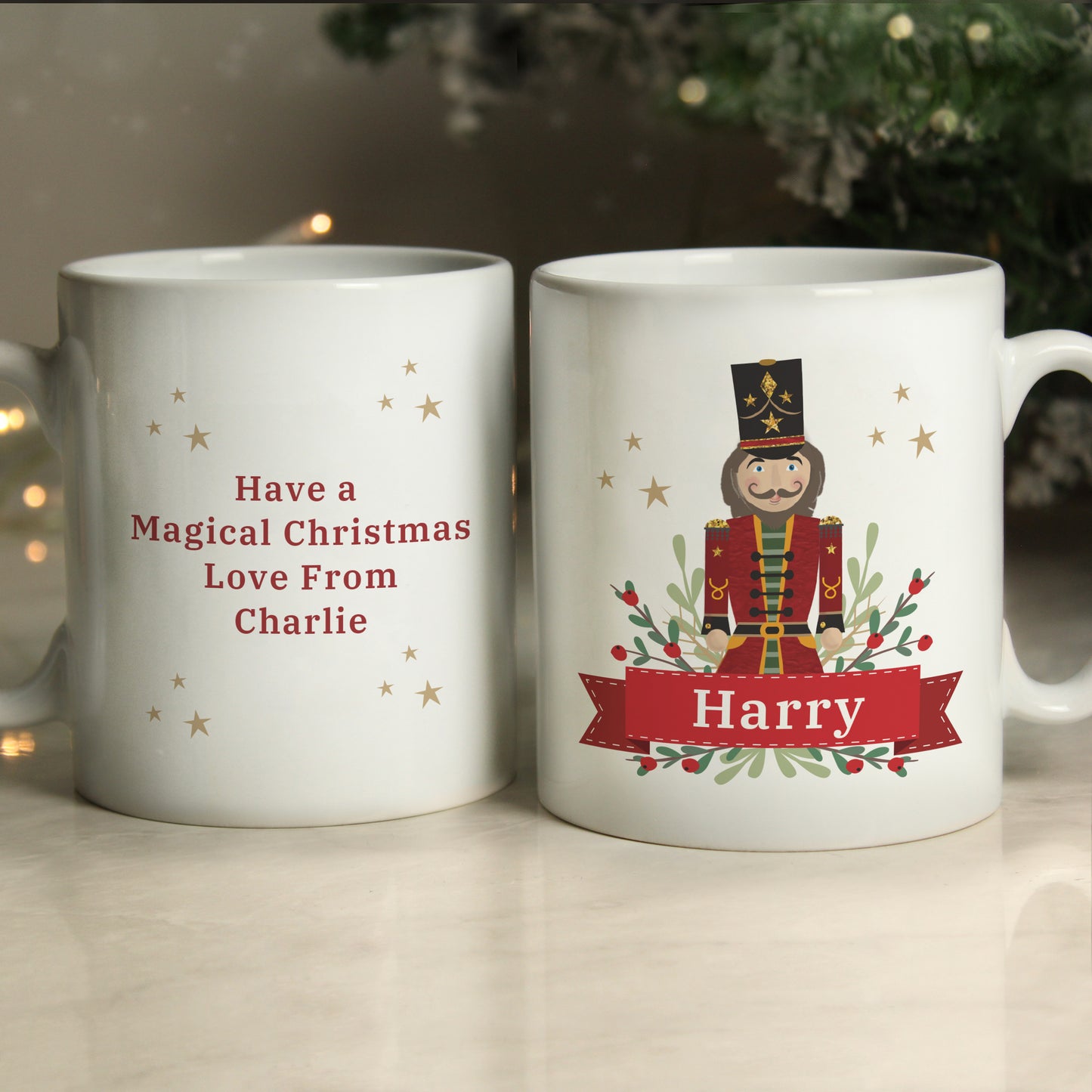 Personalised Christmas Nutcracker Mug - MK&JD Gifts