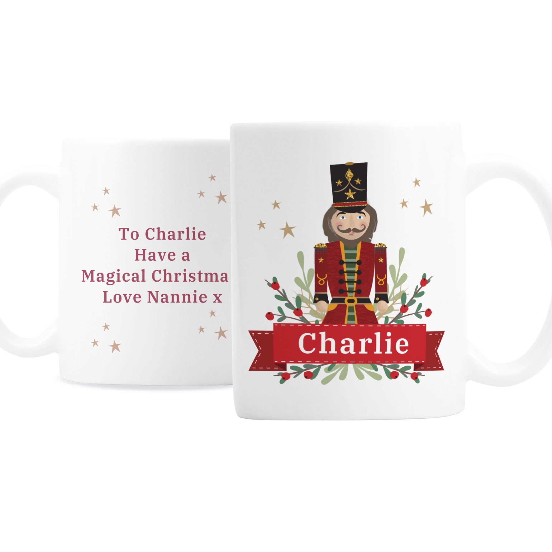 Personalised Christmas Nutcracker Mug - MK&JD Gifts