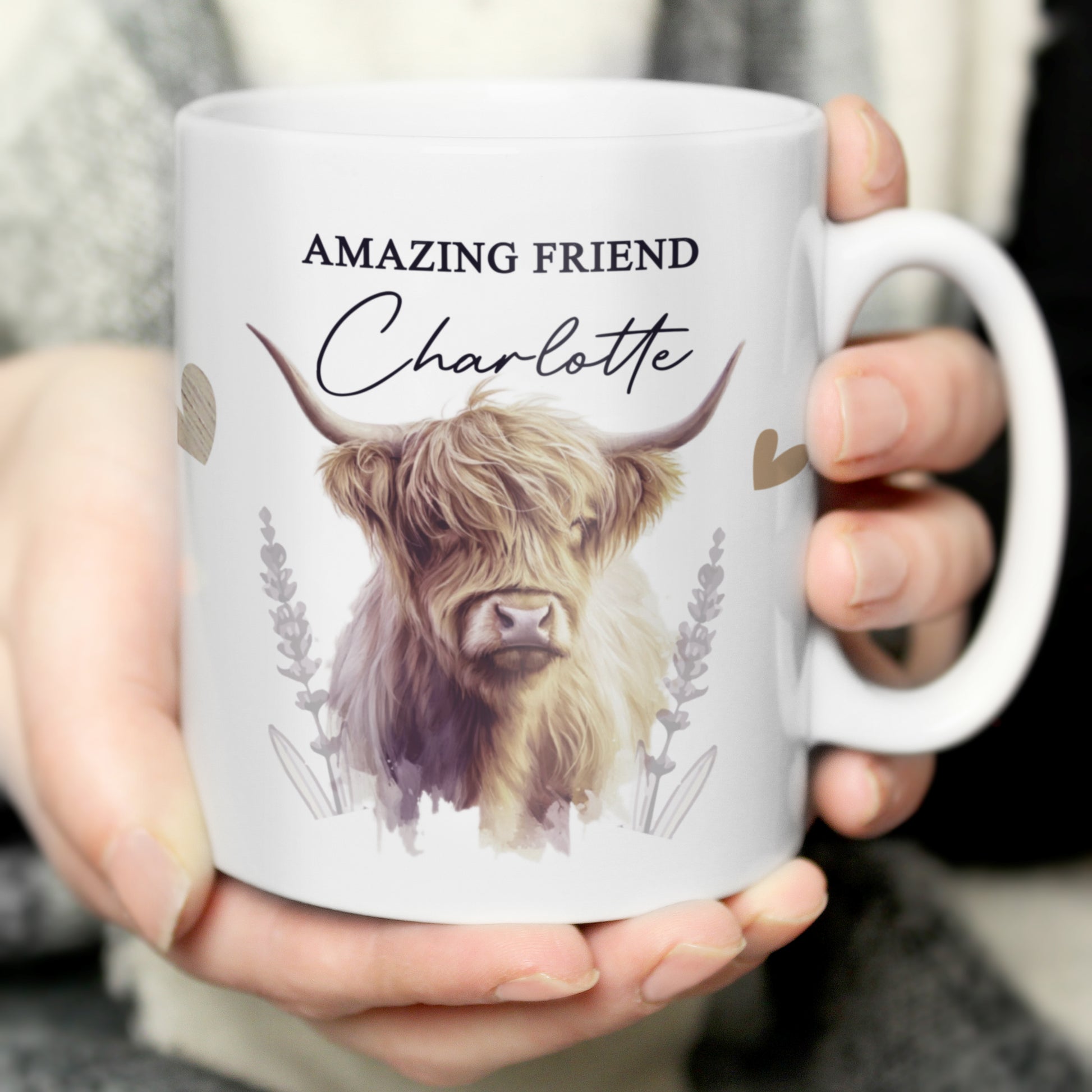 Personalised Highland Cow Mug - MK&JD Gifts