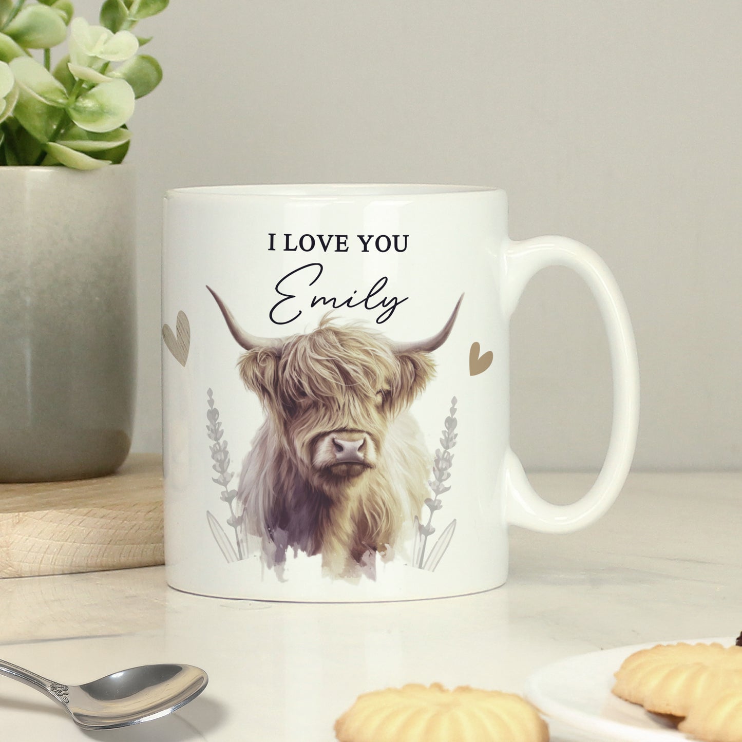 Personalised Highland Cow Mug - MK&JD Gifts