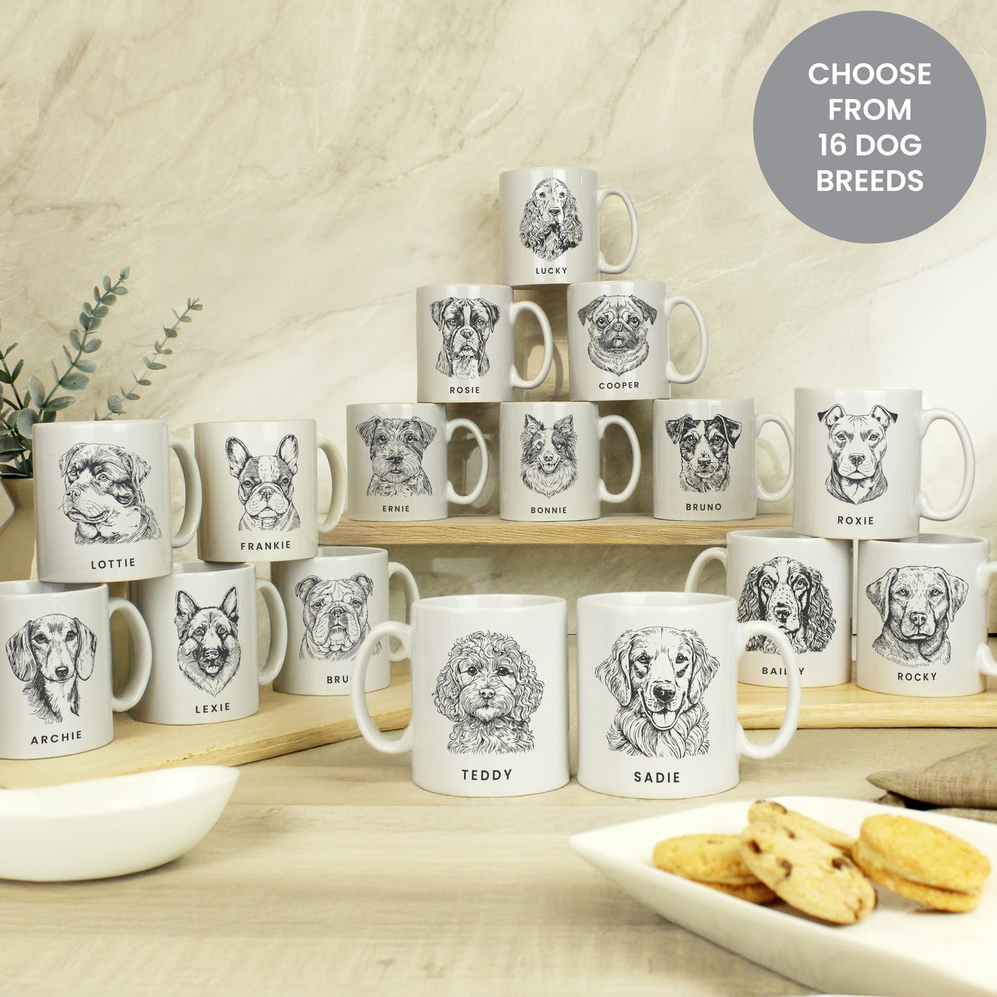 Personalised Dog Breed Mug - MK&JD Gifts