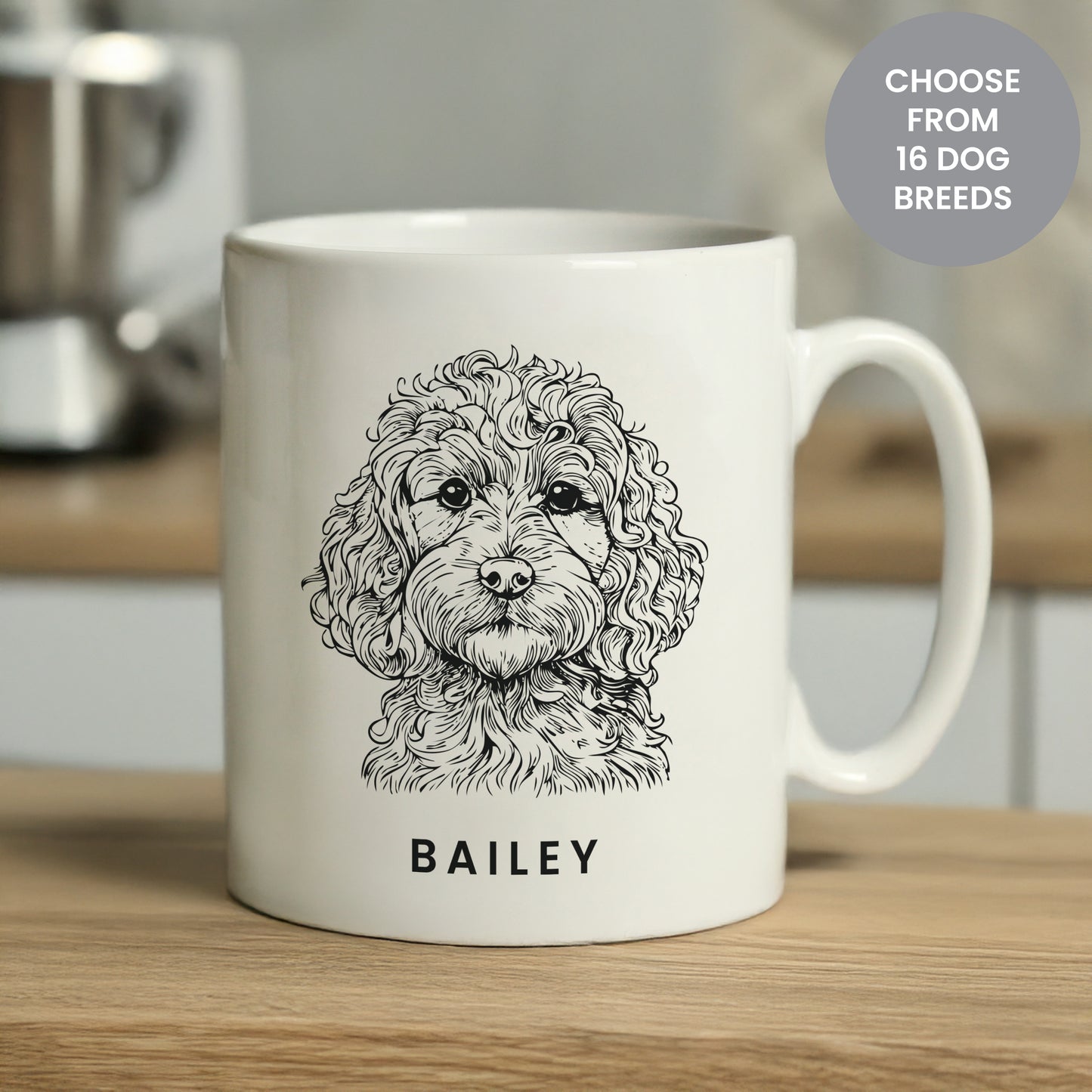 Personalised Dog Breed Mug - MK&JD Gifts