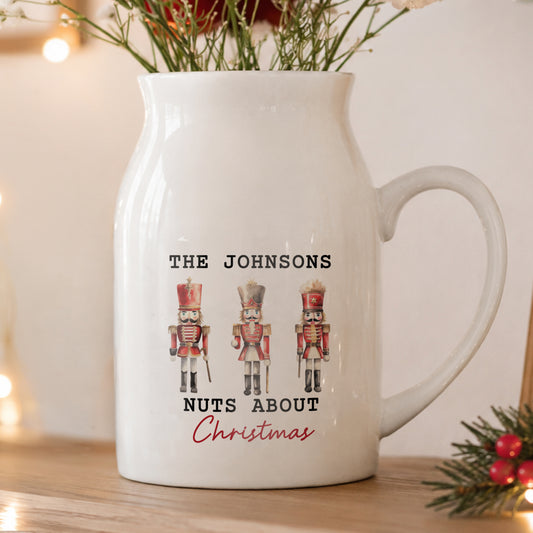 Personalised Nutcracker Ceramic Jug Vase – MK&JD Gifts