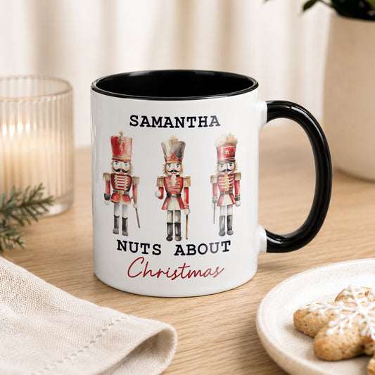 Personalised Nutcracker Black Handle Mug – MK&JD Gifts