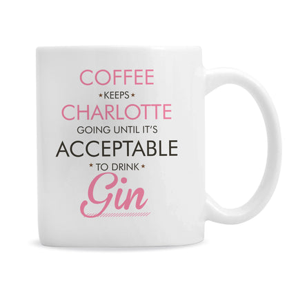 Personalised Acceptable to Drink Mug