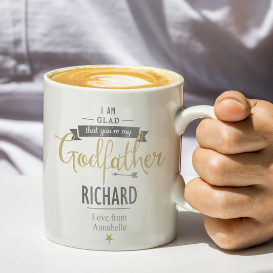 Personalised I Am Glad... Godfather Mug - MK&JD Gifts