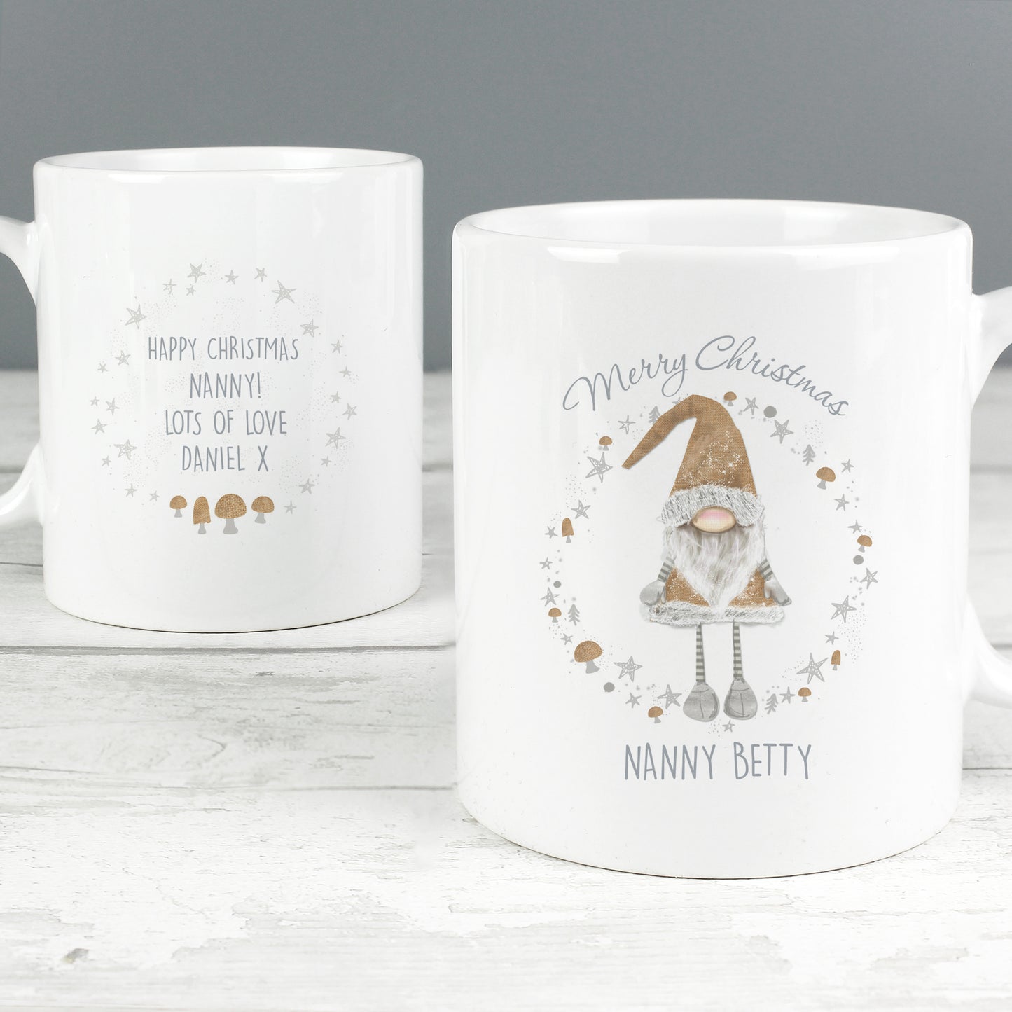 Personalised Christmas Gonk Mug - MK&JD Gifts