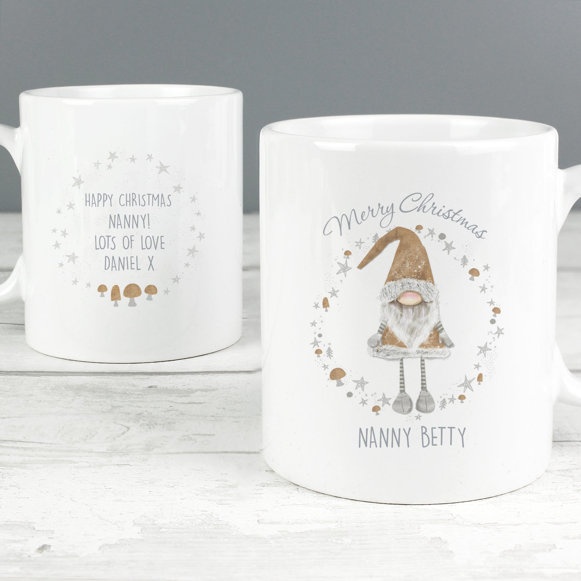 Personalised Christmas Gonk Mug - MK&JD Gifts