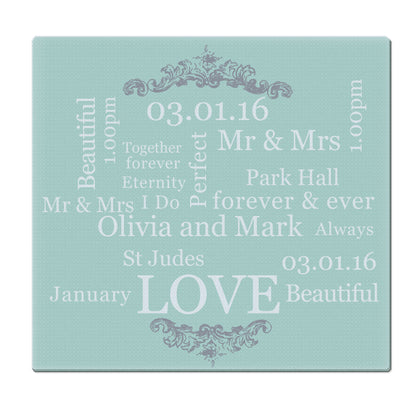 Personalised Typography Glass Chopping Board/Worktop Saver - MK&JD Gifts