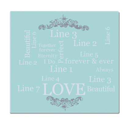 Personalised Typography Glass Chopping Board/Worktop Saver - MK&JD Gifts