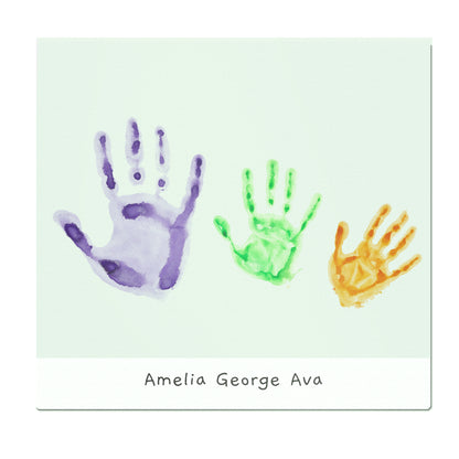 Personalised Childrens Drawing Photo Upload Glass Chopping Board/Worktop Saver - MK&JD Gifts