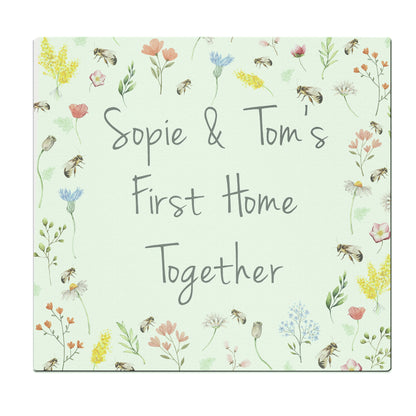 Personalised Busy Bee Glass Chopping Board/Worktop Saver - MK&JD Gifts