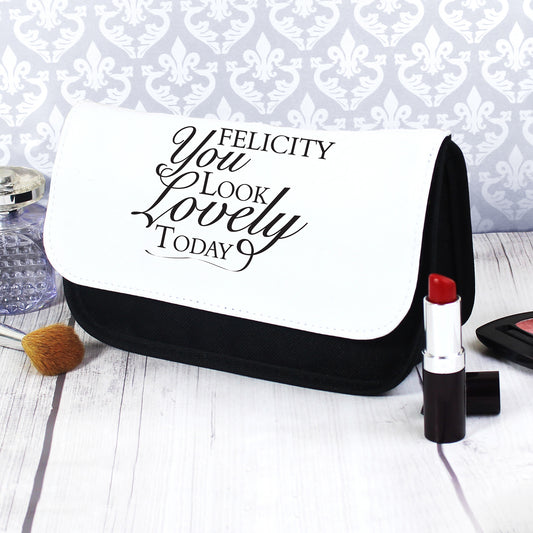Personalised Look Lovely Make Up Bag - MK&JD Gifts