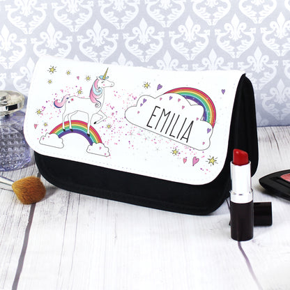Personalised Unicorn Make Up Bag - MK&JD Gifts