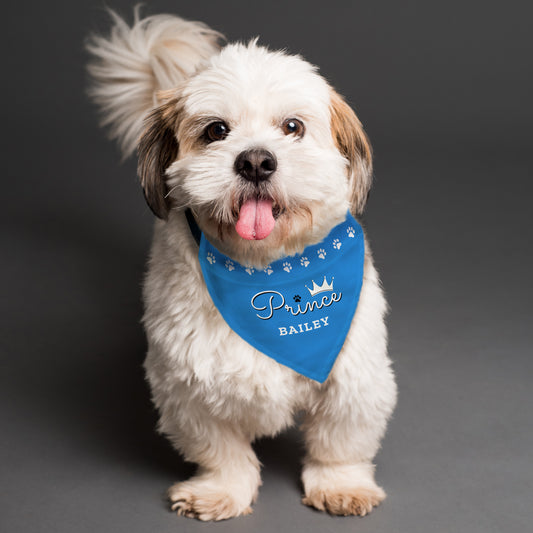 Personalised Prince Dog Bandana - MK&JD Gifts