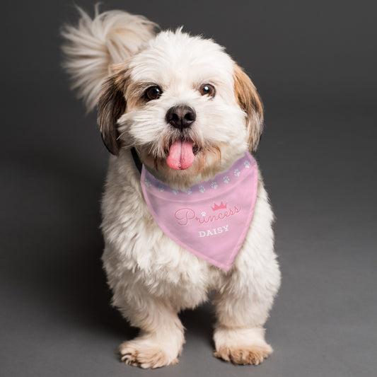 Personalised Princess Dog Bandana - MK&JD Gifts