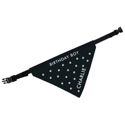 Personalised Paw Print Dog Bandana - MK&JD Gifts