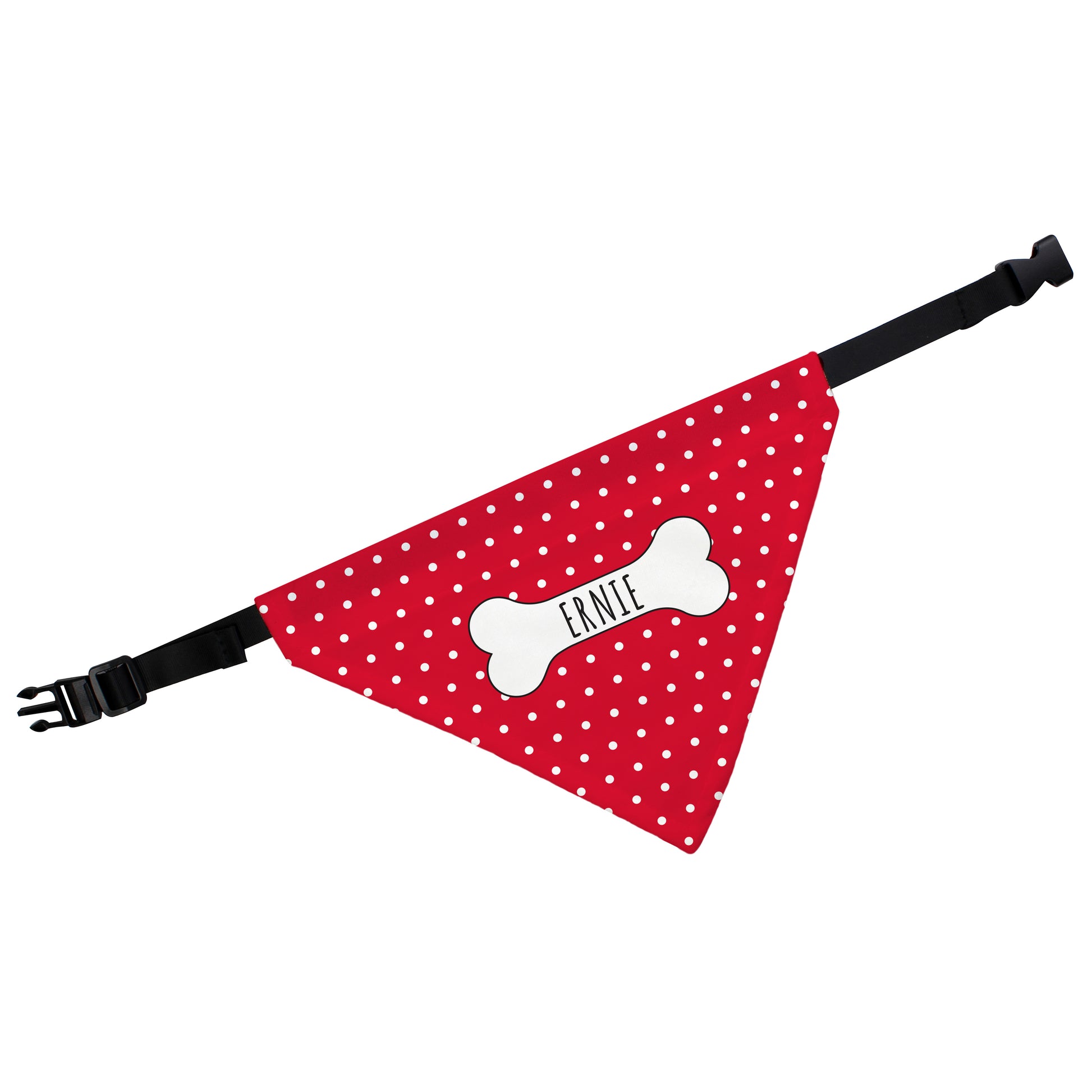 Personalised Red Polka Dot Dog Bandana - MK&JD Gifts