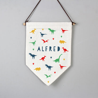 Personalised Dinosaur Hanging Banner - MK&JD Gifts