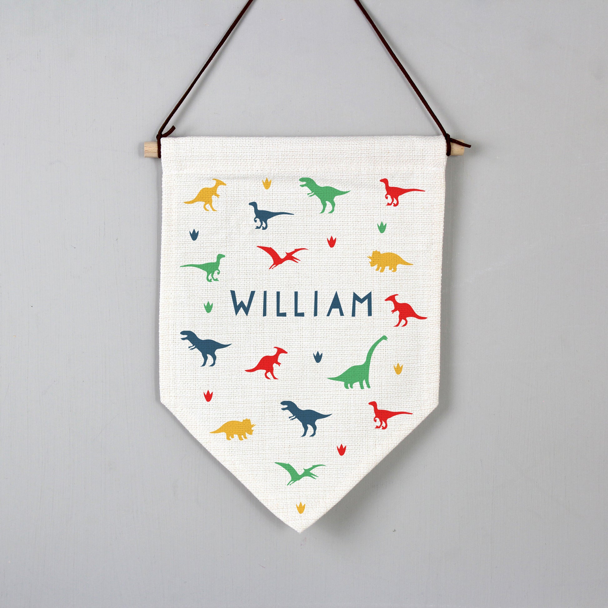 Personalised Dinosaur Hanging Banner - MK&JD Gifts