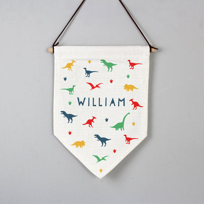 Personalised Dinosaur Hanging Banner - MK&JD Gifts