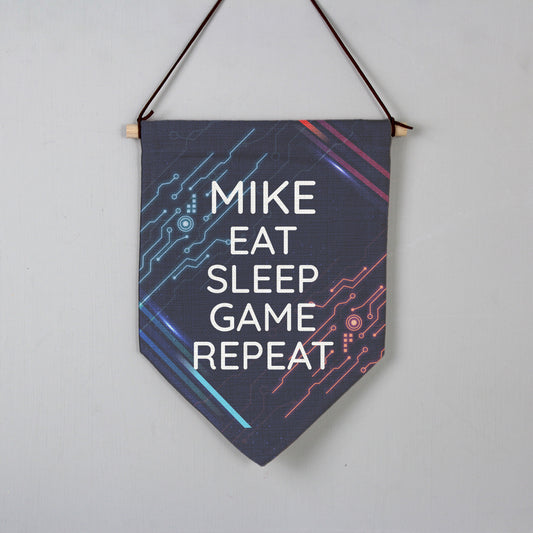 Personalised Free Text Gaming Hanging Banner - MK&JD Gifts