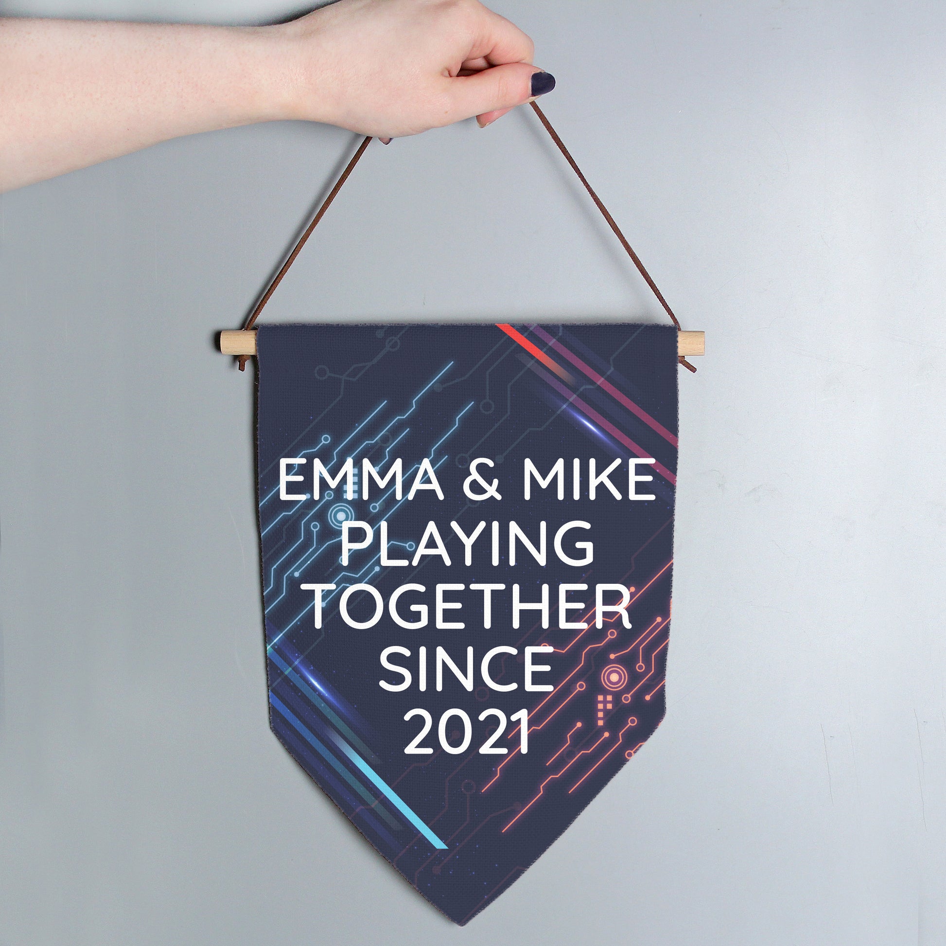 Personalised Free Text Gaming Hanging Banner - MK&JD Gifts