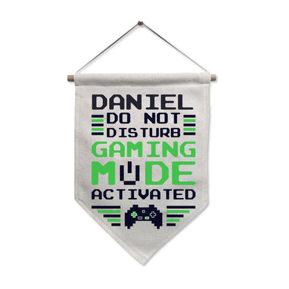 Personalised Gaming Mode Hanging Banner - MK&JD Gifts