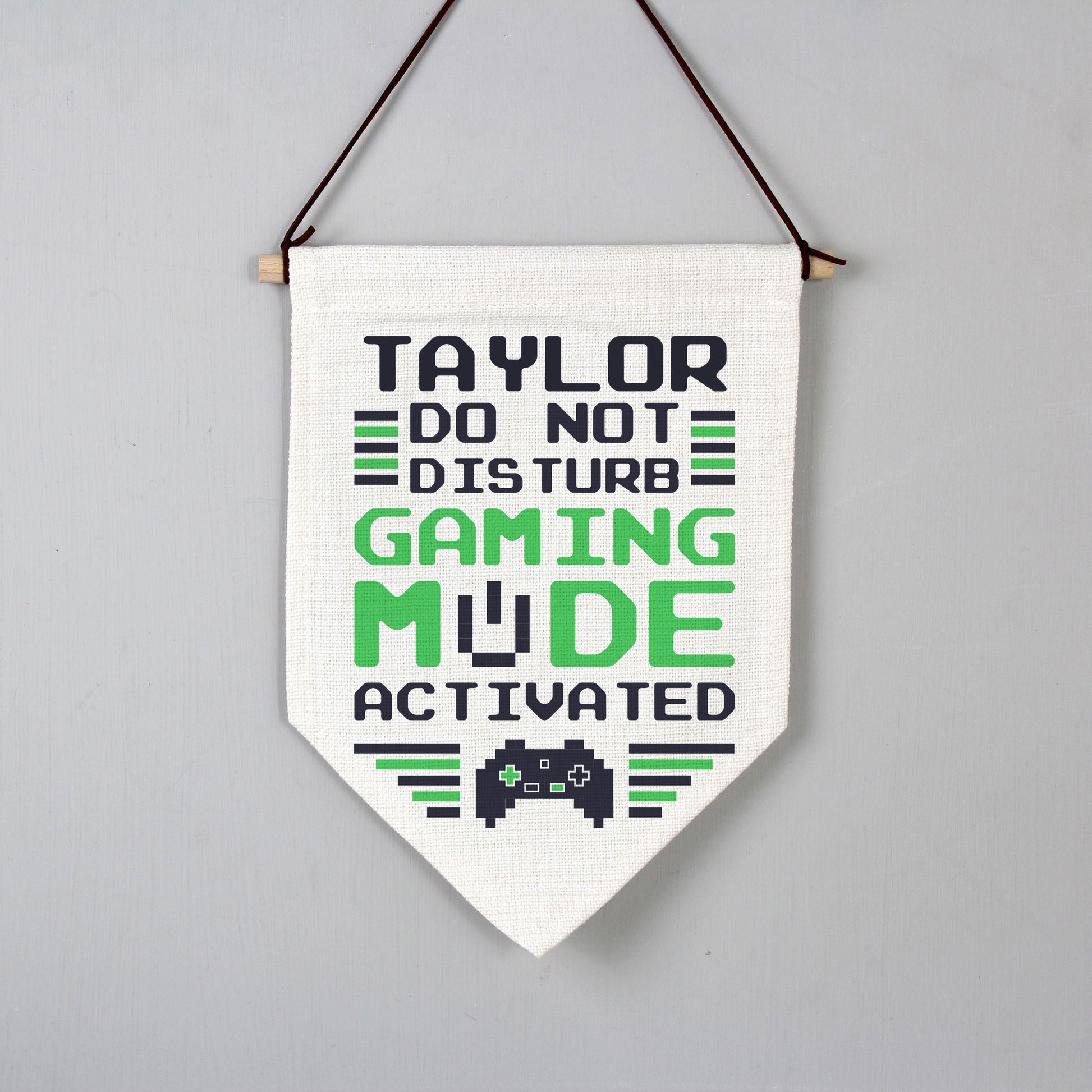 Personalised Gaming Mode Hanging Banner - MK&JD Gifts