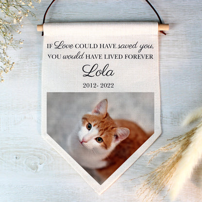 Personalised Photo Upload Pet Memorial Hanging Banner - MK&JD Gifts