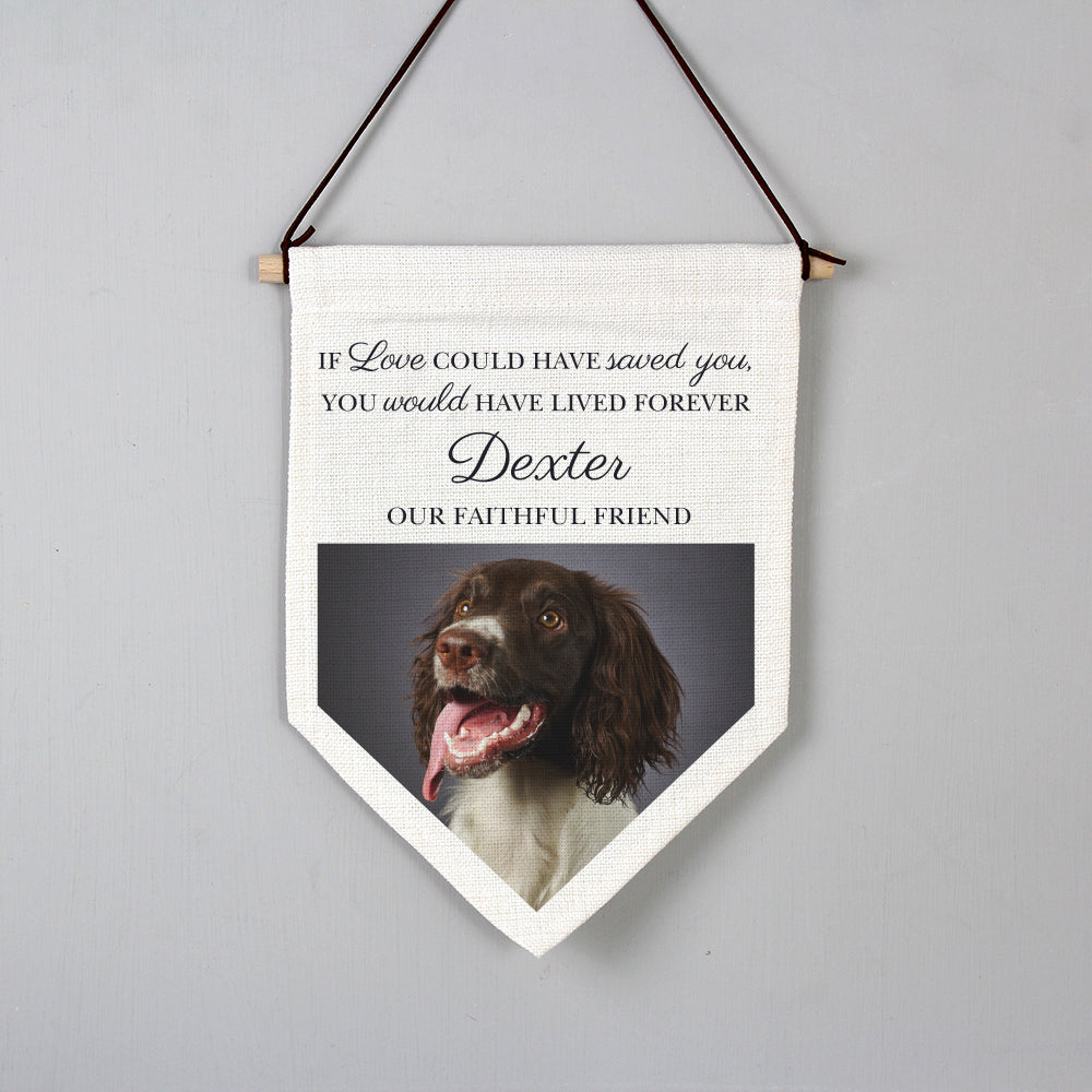 Personalised Photo Upload Pet Memorial Hanging Banner - MK&JD Gifts