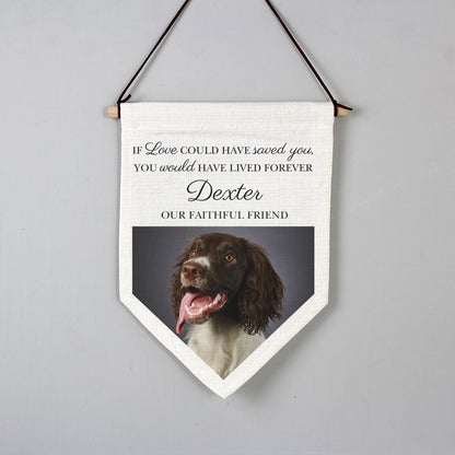 Personalised Photo Upload Pet Memorial Hanging Banner - MK&JD Gifts