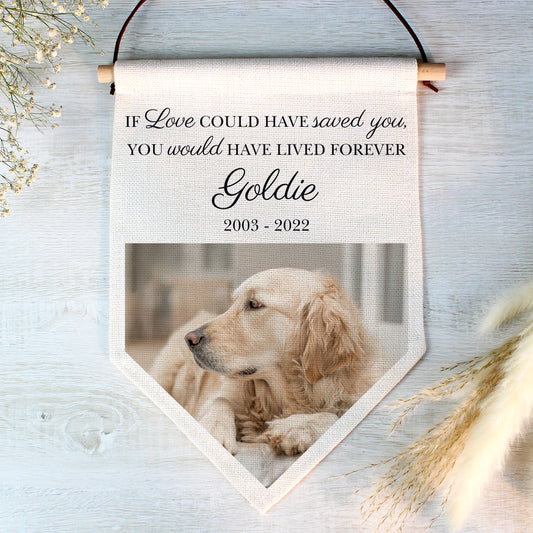Personalised Photo Upload Pet Memorial Hanging Banner - MK&JD Gifts