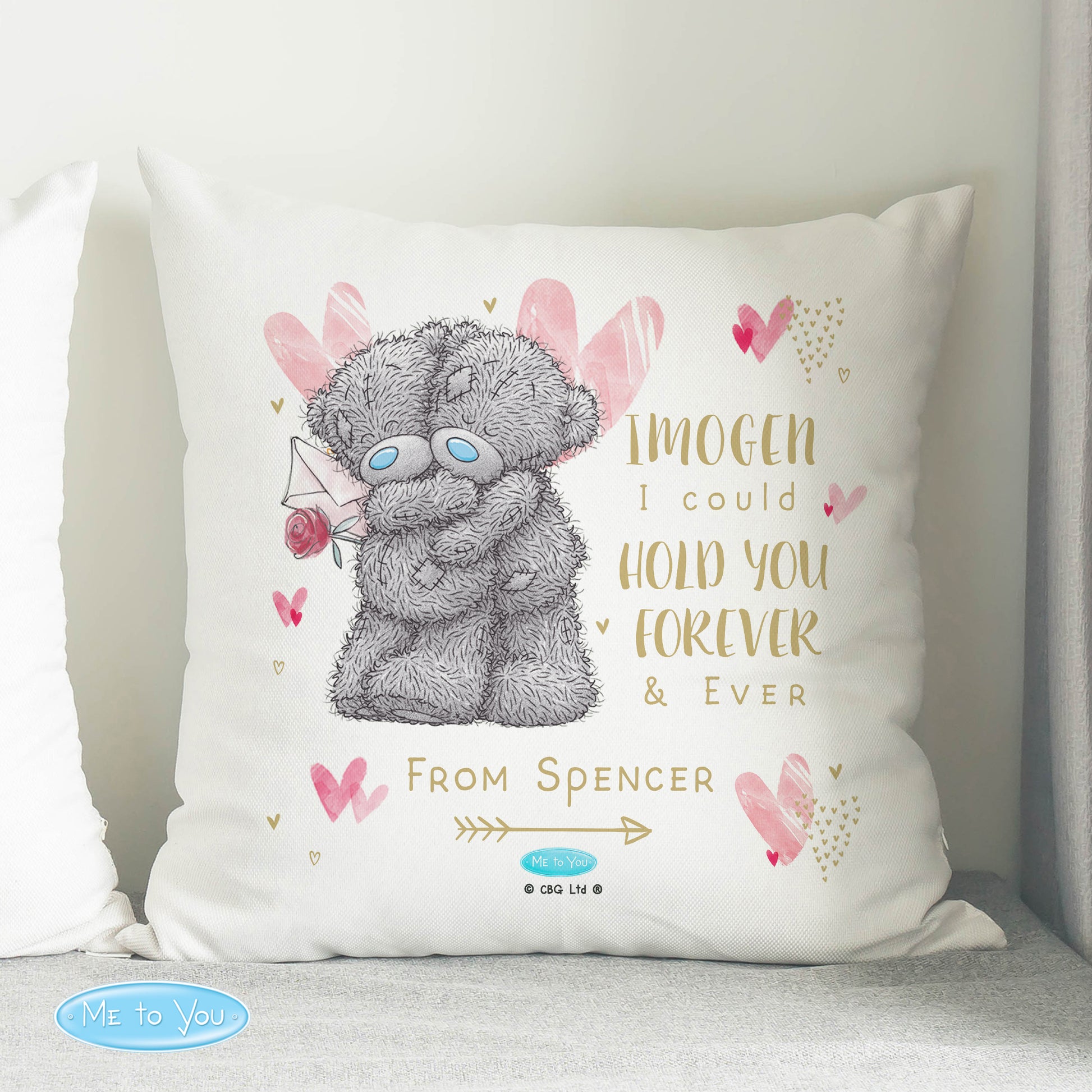 Personalised Me To You Hold You Forever Cushion - MK&JD Gifts