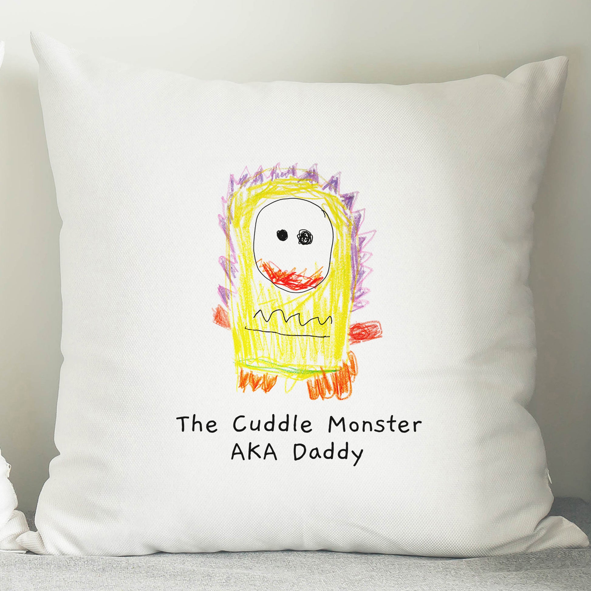 Personalised Childrens Drawing Photo Upload Cushion - MK&JD Gifts