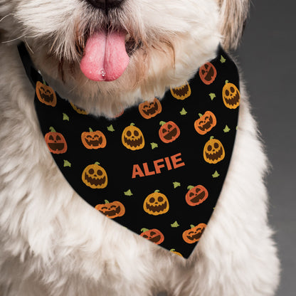 Personalised Pumpkin Patch Dog Bandana - MK&JD Gifts