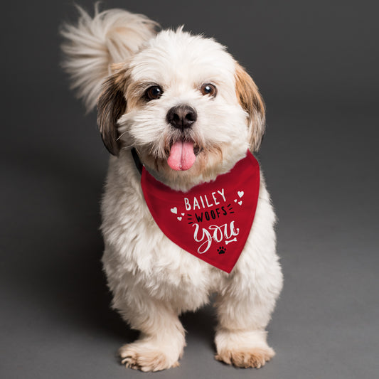 Personalised Woofs You Dog Bandana - MK&JD Gifts