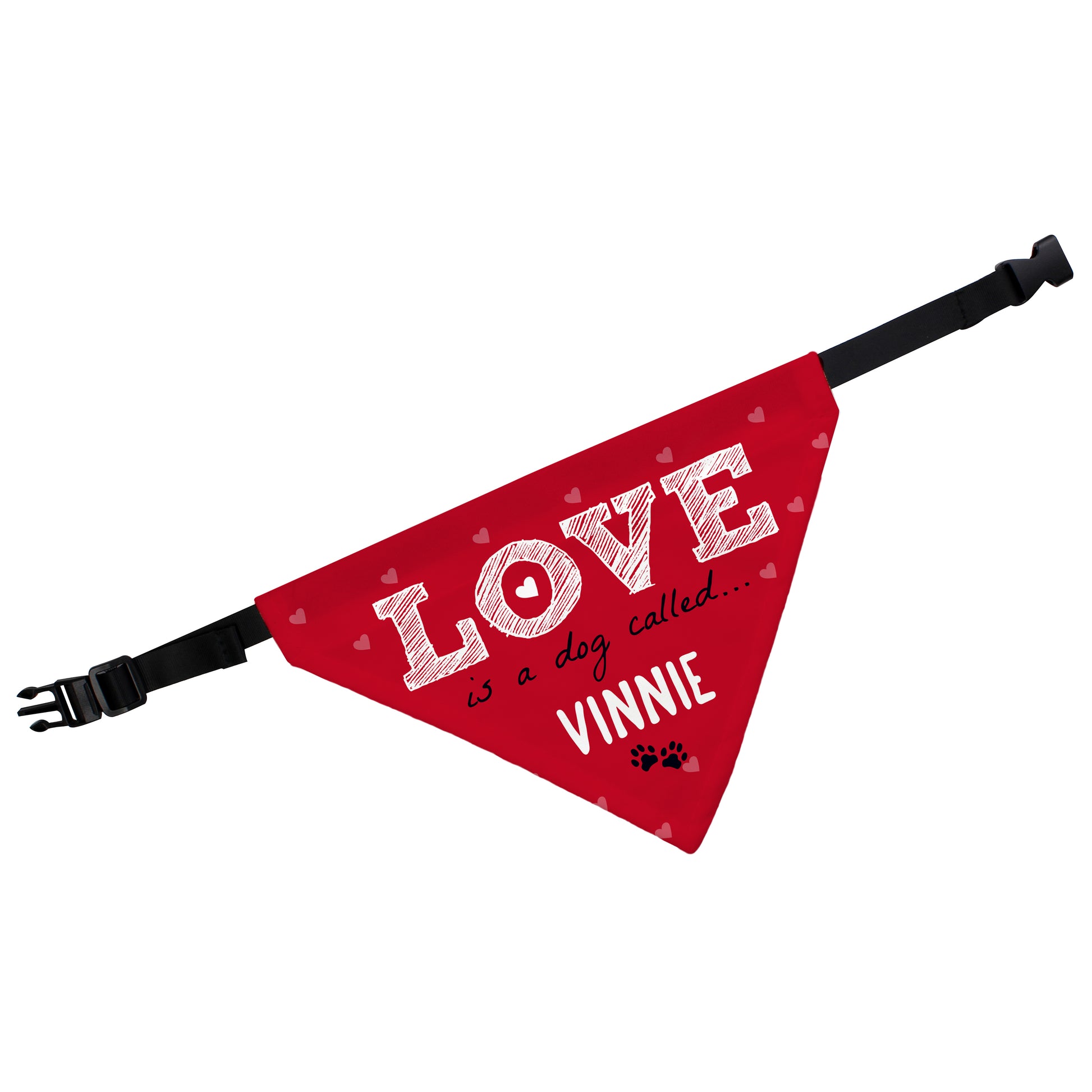 Personalised Love is... Dog Bandana - MK&JD Gifts