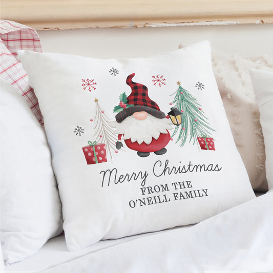 Personalised Gonk Christmas Cushion