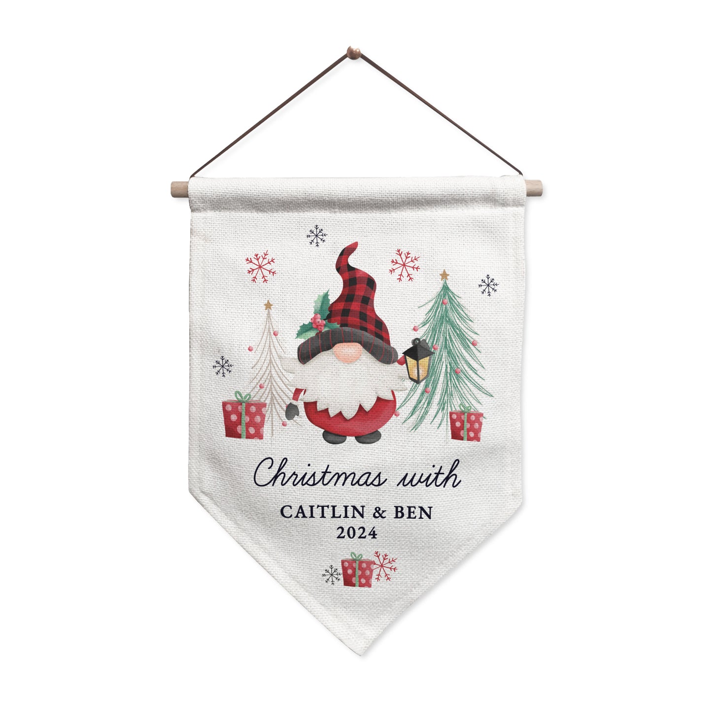 Personalised Gonk Hanging Pendant Christmas Decoration - MK&JD Gifts